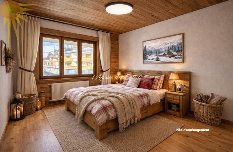 Plein coeur de Crans ! Lumineux appartement traversant de 4.5 pièces avec une chambrette complémentaire ! (13)