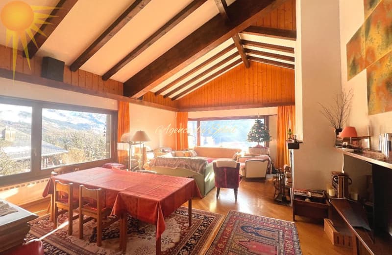 Superbe maison de 2 appartements séparés, à 5 minutes en voiture de Crans-Montana (2)