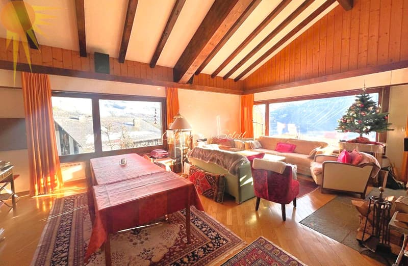 Superbe maison sud composé de 2 appartements séparés, à 5' en voiture de Crans-Montana (Mollens)! (3)