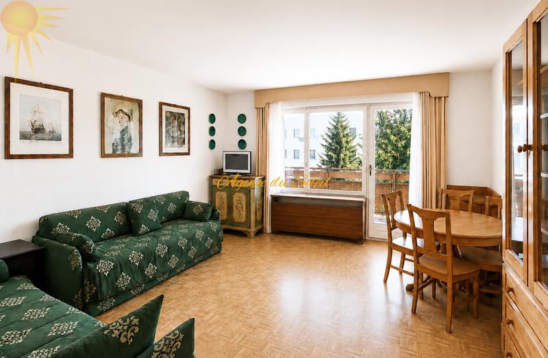 Au coeur de Crans, spacieux appartement traversant de 2.5 piècesavec 2 balcons ! (2)