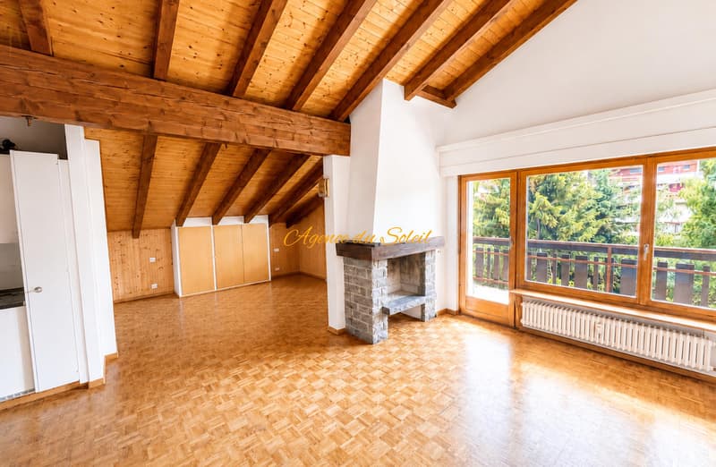Grand studio en attique à Crans ! (1)