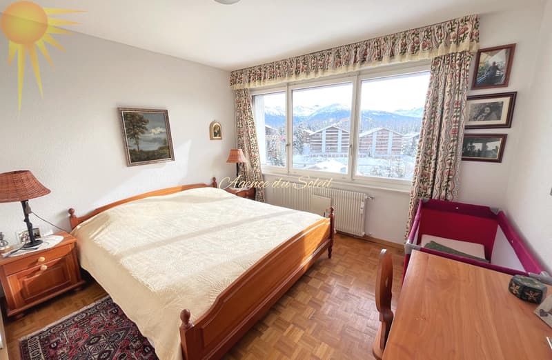 Lumineux appartement traversant de 4,5 pièces avec 2 balcons (nord/sud) à proximité du Régent à Crans ! (6)