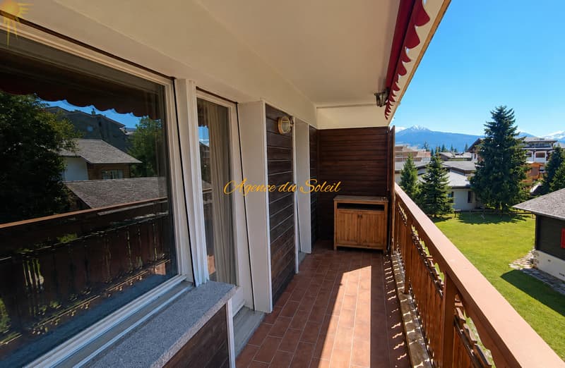 Au coeur de Crans, spacieux appartement traversant (est-ouest) de 2.5 pièces avec 2 balcons ! (5)