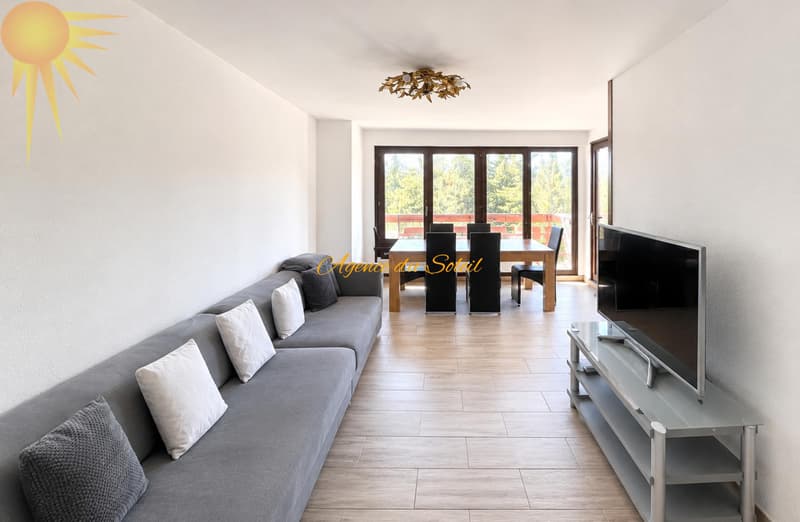 Idéal pour un investissement ! Appartement soigné de 3.5 pièces sud au calme à Crans ! (2)