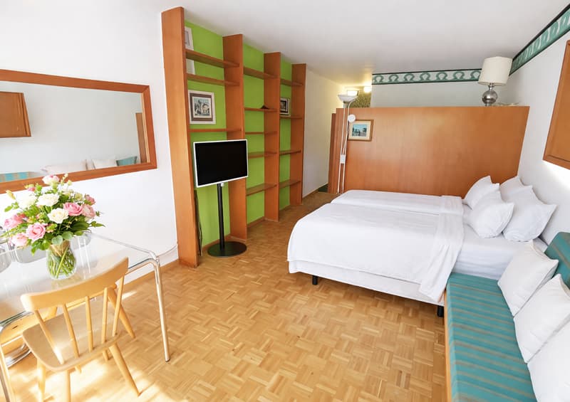 À louer à partir du 1er octobre 2026 ce vaste studio sud à proximité du centre de Crans ! (4)