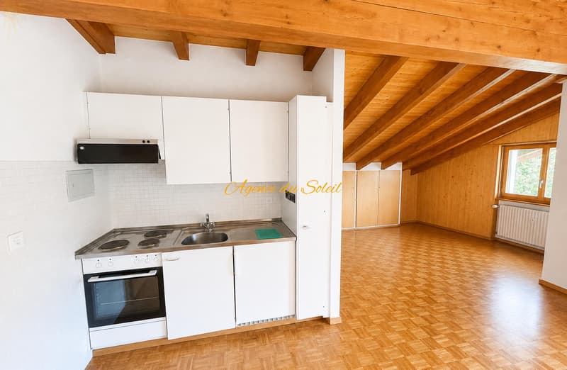Grand studio en attique à Crans ! (4)