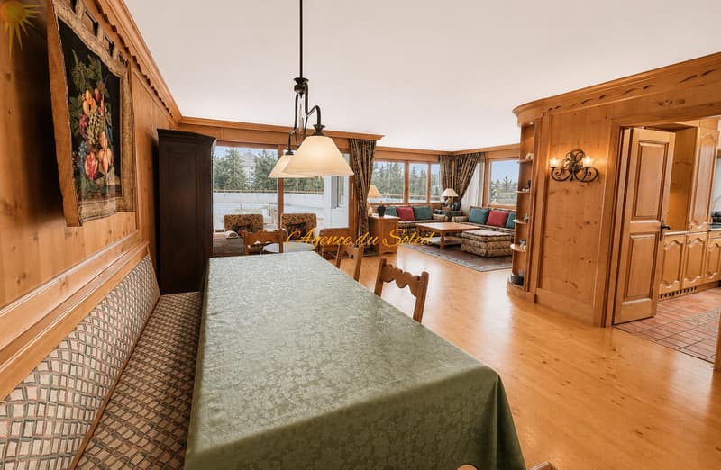 Cadre exceptionnel pour ce lumineux 5.5 pièces d'angle avec grande terrasse plein sud ! (6)