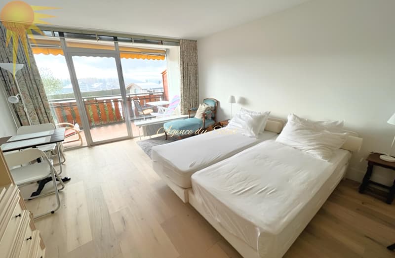 À louer UNIQUEMENT à l'année (à partir du 1r décembre) magnifique grand studio sud avec sa superbe vue ! (3)