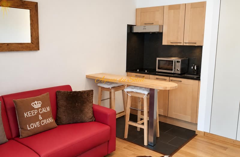 Adorable pied-à-terre rénové au coeur de Crans avec une belle vue dégagée ! (4)