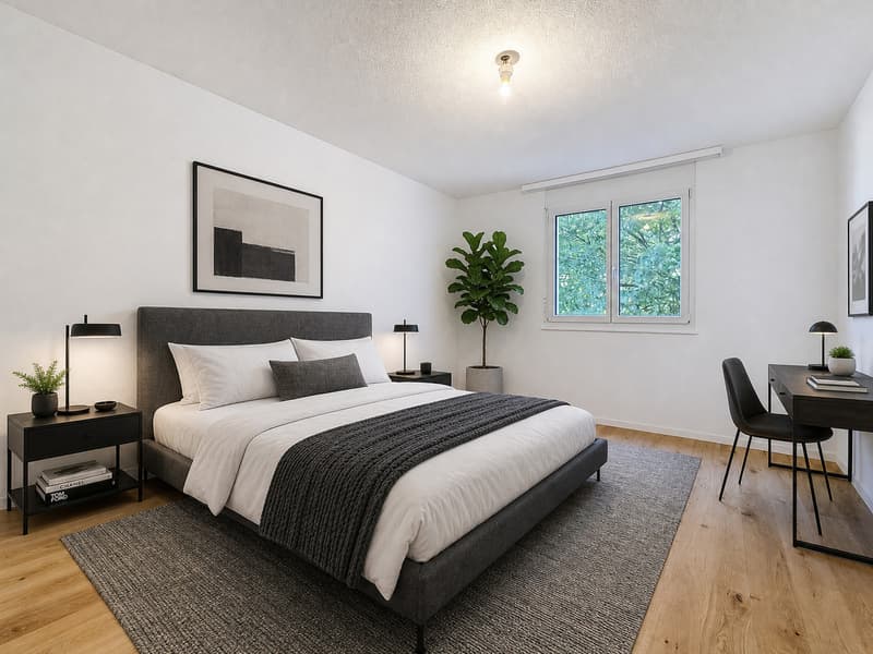 Très bel appartement rénové de 3.5 pces avec jardin (8)