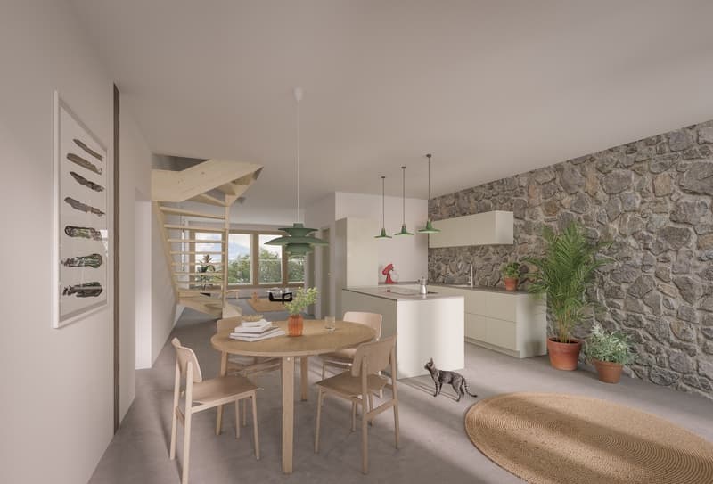 Appartement neuf de 4,5 pces en duplex dans ferme rénovée (1)