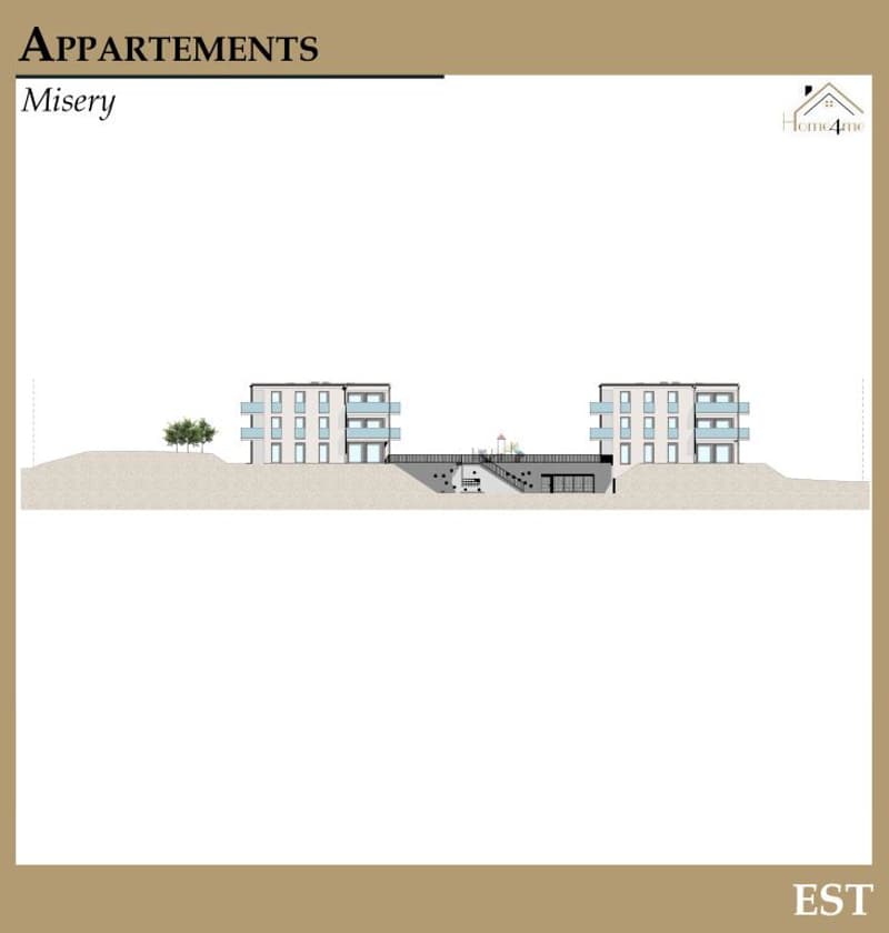 A vendre appartement de 2,5 ces avec jardin sur la Commune de Misery (13)