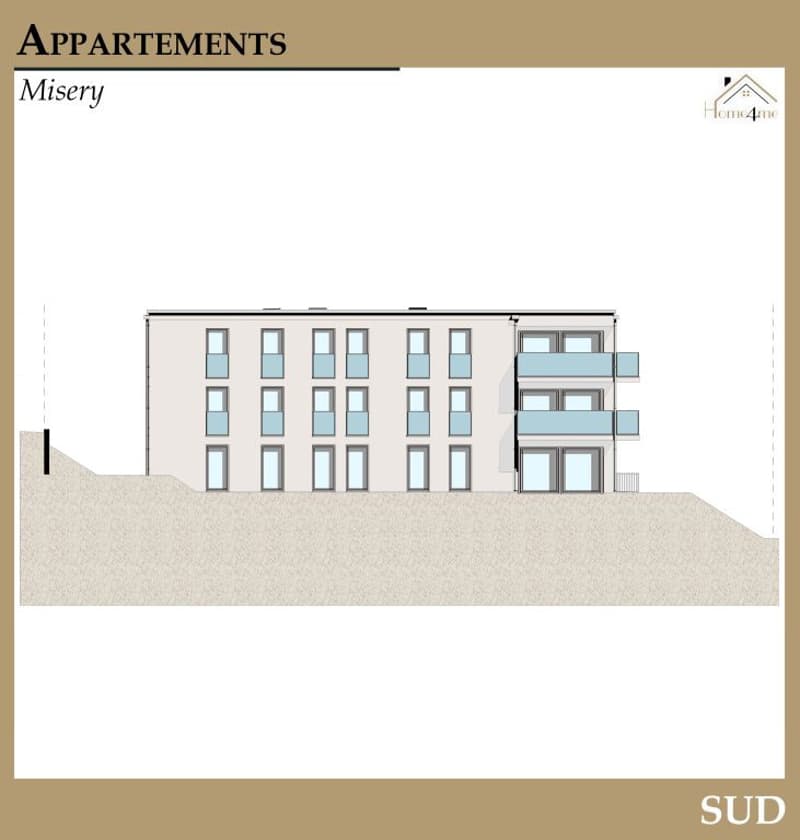 A vendre appartement de 2,5 ces avec jardin sur la Commune de Misery (12)