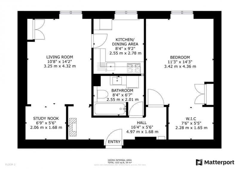 APPARTEMENT 3 PIECES MEUBLE - en face de la gare des Eaux-Vives (5)