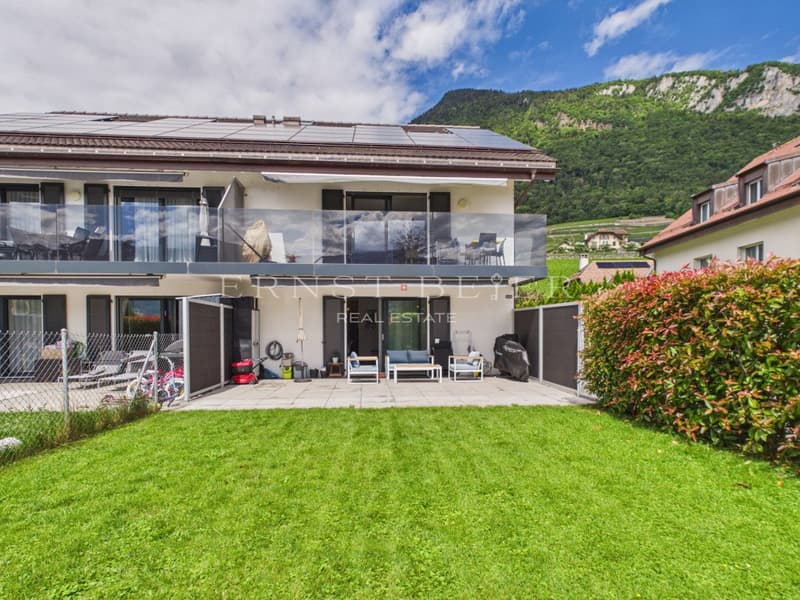 Appartement 3.5 pièces, jardin privatif et vue dégagée sur les montagnes (2)