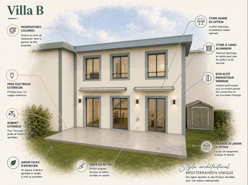 NEUVE - Jolie villa familiale de 4.5 pièces - 111 m2 - lot B (2)