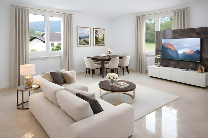 Superbe 3 pièces lumineux avec cuisine habitable (3)