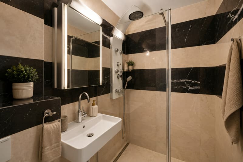 Magnifique appart.2 pièces meublé situé dans un quartier résidentiel de villas (7)