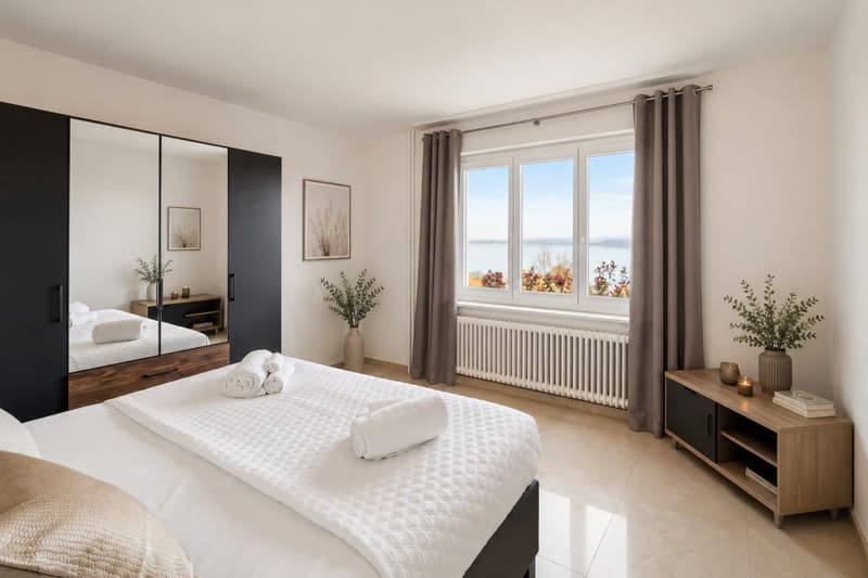 Magnifique appart.2 pièces meublé situé dans un quartier résidentiel de villas (5)