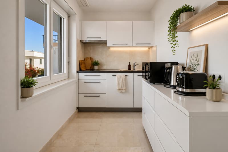 Magnifique appart.2 pièces meublé situé dans un quartier résidentiel de villas (6)