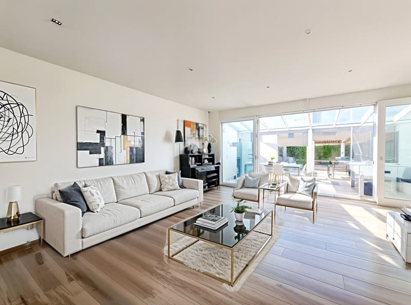 En exclusivité: La Villa contemporaine avec vue sur les montagnes, Bellevue (2)