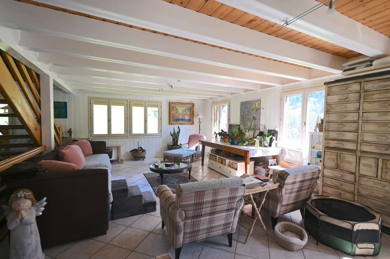 L'ETIVAZ - SUPERBE CHALET DE TROIS APPARTEMENTS (7)