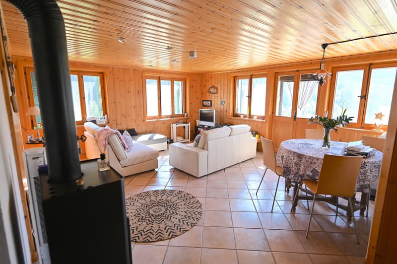 L'ETIVAZ - SUPERBE CHALET DE TROIS APPARTEMENTS (9)