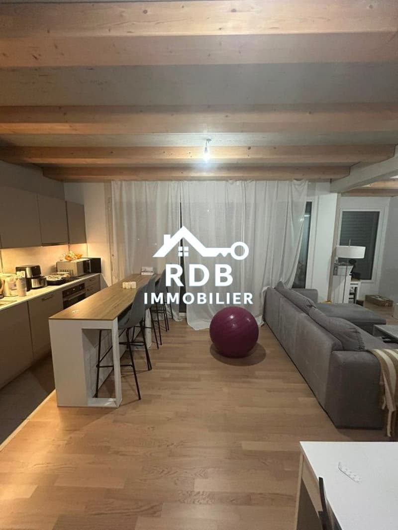 Magnifique 3 pièces de 55 m² avec balcon, parking et ascenseur - Meyrin (5)