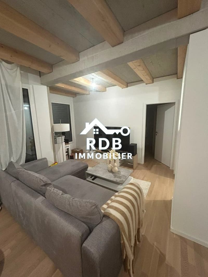 Magnifique 3 pièces de 55 m² avec balcon, parking et ascenseur - Meyrin (1)