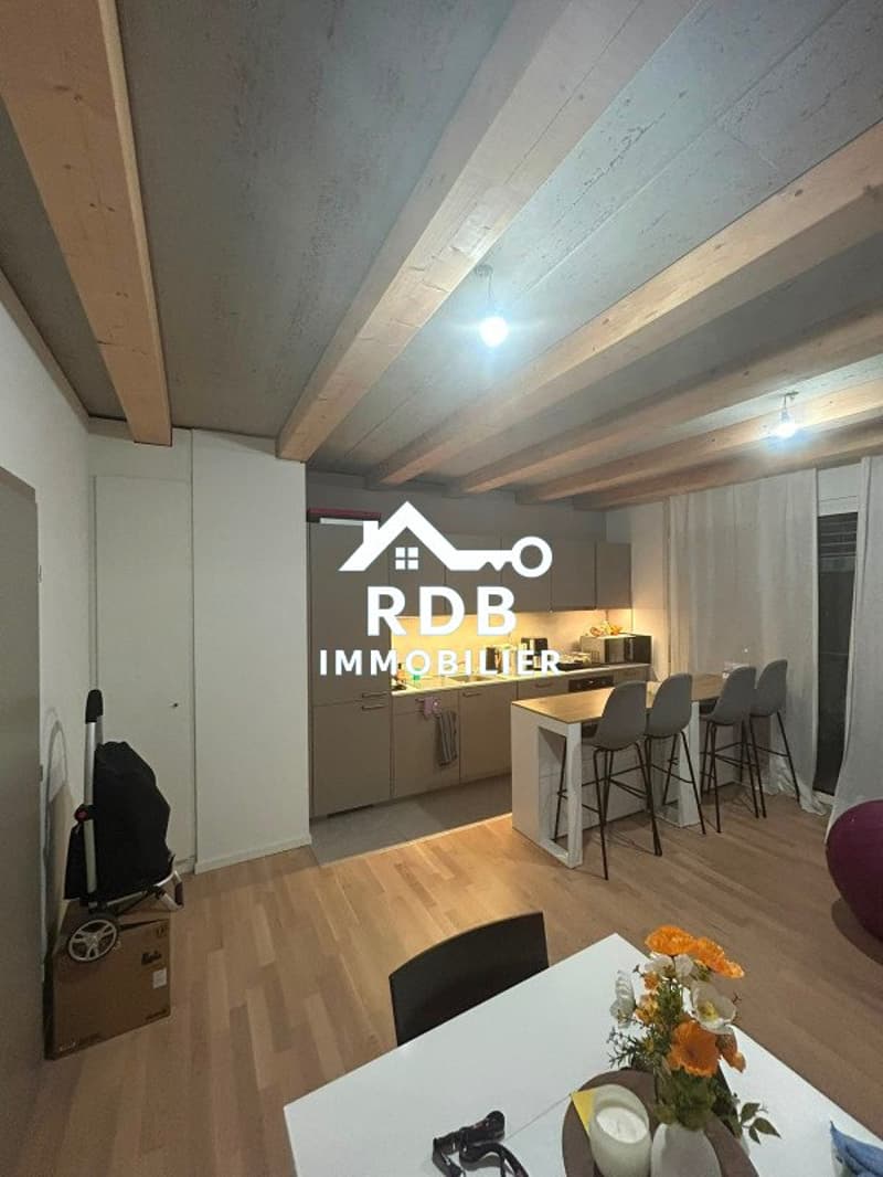 Magnifique 3 pièces de 55 m² avec balcon, parking et ascenseur - Meyrin (3)