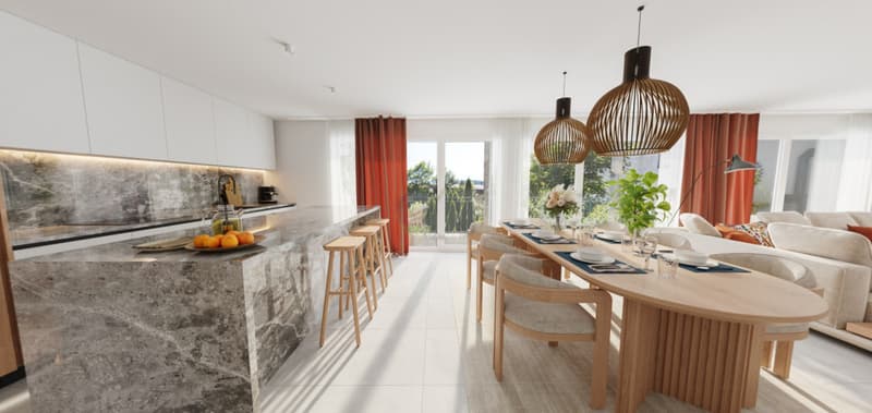 RARE 4,5p 145 m2 LUMINEUX PROCHE COMMODITES, NATURE, GRAND BALCON (3)