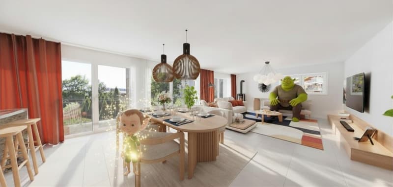 RARE 4,5p 145 m2 LUMINEUX PROCHE COMMODITES, NATURE, GRAND BALCON (2)