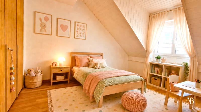 En exclusivité, Duplex vue lac et Mont-Blanc, centre Village à Arzier (11)