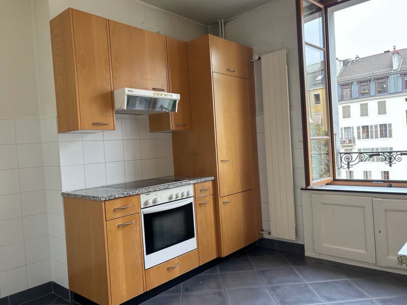 Très charmant 4 pièces dans le quartier de Plainpalais. Beaucoup de cachet! (9)