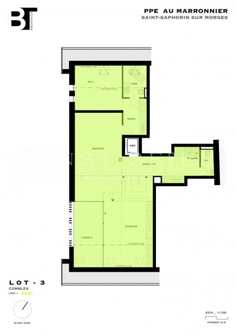 PROMOTION SUR PLANS - Magnifique duplex de standing 6 pièces avec loggia - 189m2 (10)