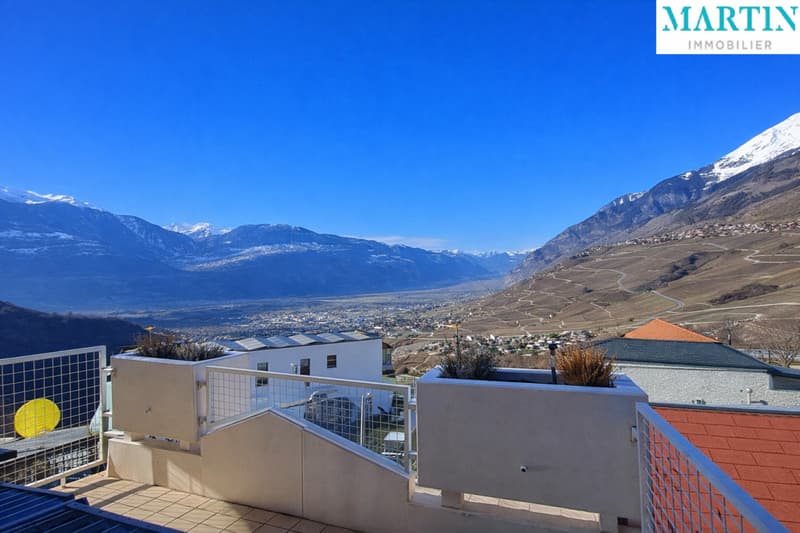 A VENDRE - Savièse (Chandolin) : Attique 4.5 pces avec vue panoramique (3)