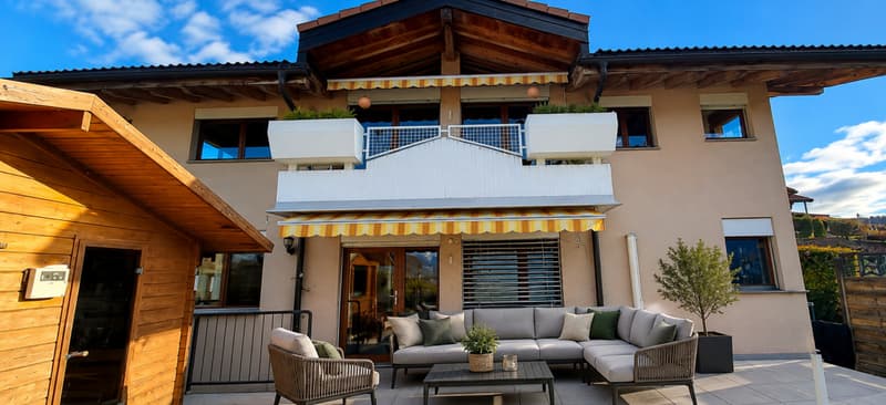 A VENDRE - Savièse (Chandolin) : Attique 4.5 pces avec vue panoramique (4)