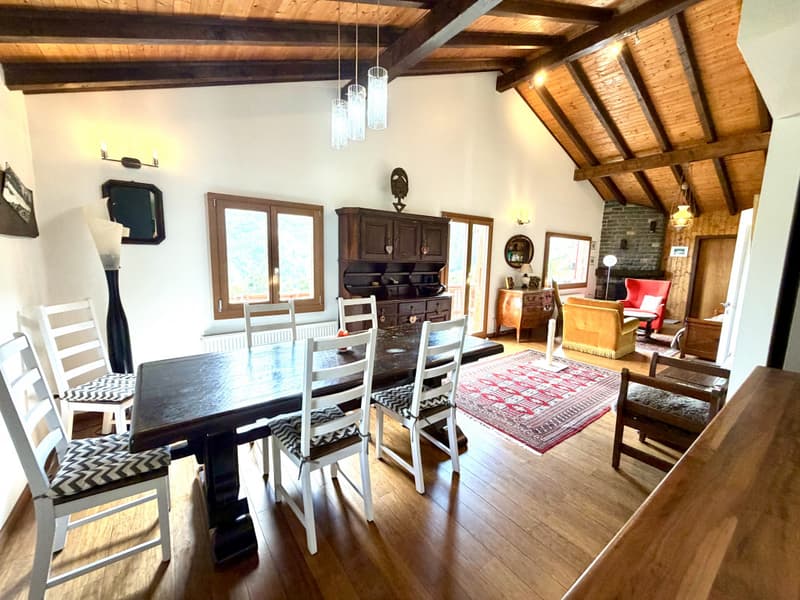 CHALET INDIVIDUEL AVEC VUE EXCEPTIONNELLE ET SANS VIS-À-VIS A BASSE NENDAZ (7)