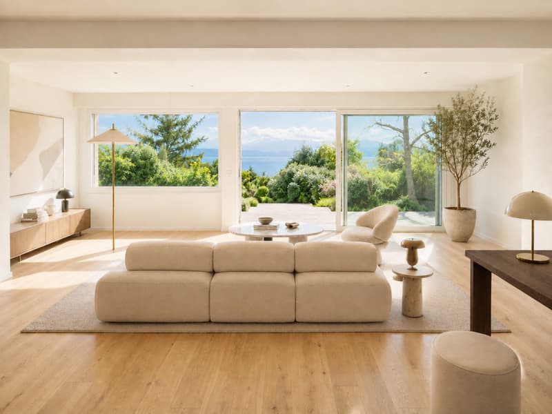 En exclusivité, Abby Bryand immobilier : Formidable maison vue lac à Buchillon (1)