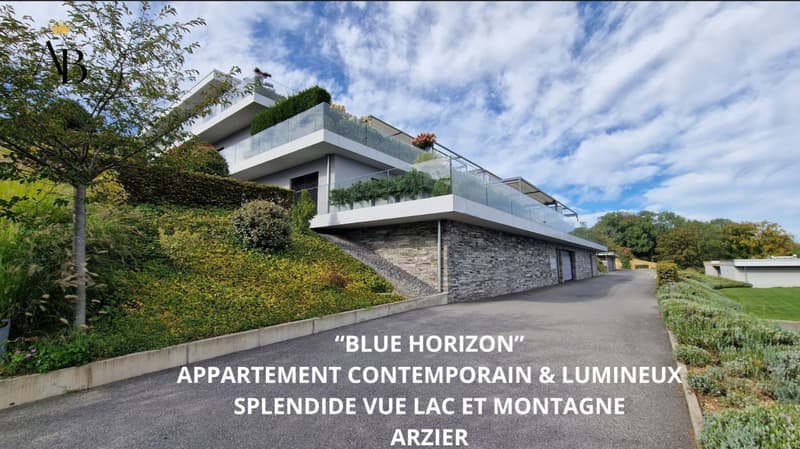 Blue Horizon, appartement contemporain 5,5 pièces, vue lac et Mont Blanc (2)