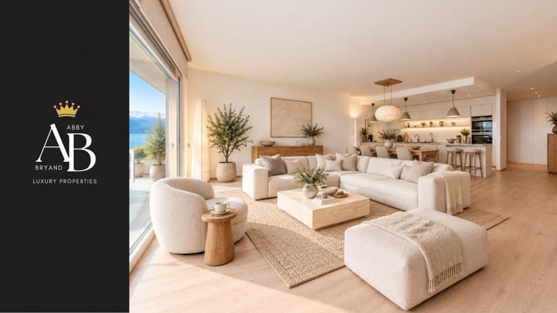 Blue Horizon, appartement contemporain 5,5 pièces, vue lac et Mont Blanc (7)