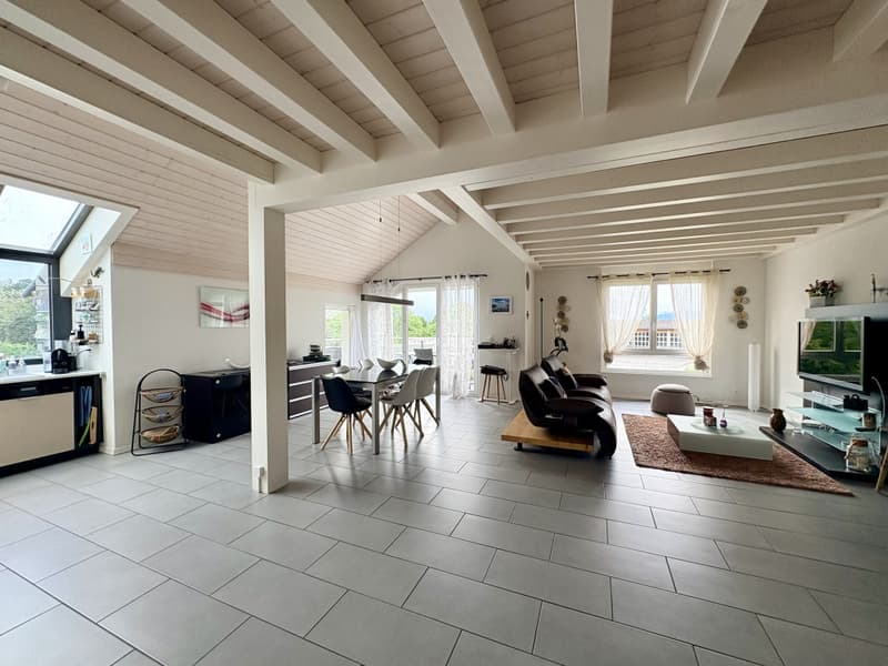 Magnifique, lumineux, duplex de standing de 4,5 pièces au coeur de Genolier (3)