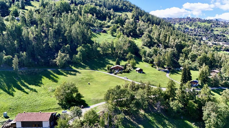 CHALET INDIVIDUEL AVEC VUE EXCEPTIONNELLE ET SANS VIS-À-VIS A BASSE NENDAZ (2)