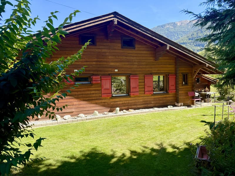 CHALET INDIVIDUEL AVEC VUE EXCEPTIONNELLE ET SANS VIS-À-VIS A BASSE NENDAZ (6)