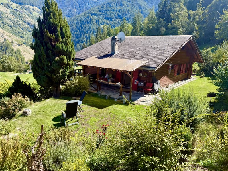 CHALET INDIVIDUEL AVEC VUE EXCEPTIONNELLE ET SANS VIS-À-VIS A BASSE NENDAZ (4)