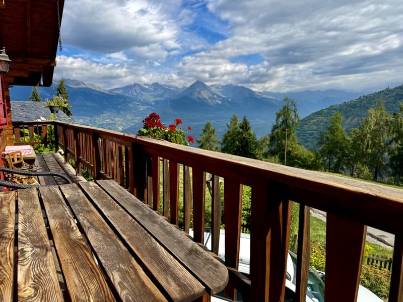 CHALET INDIVIDUEL AVEC VUE EXCEPTIONNELLE ET SANS VIS-À-VIS A BASSE NENDAZ (7)