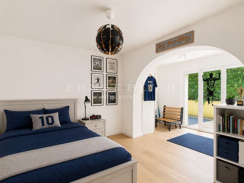 EXCLUSIVITE - Spacieuse maison familiale avec jardin, terrasses à Founex (7)
