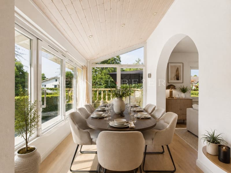 EXCLUSIVITE - Spacieuse maison familiale avec jardin, terrasses à Founex (11)