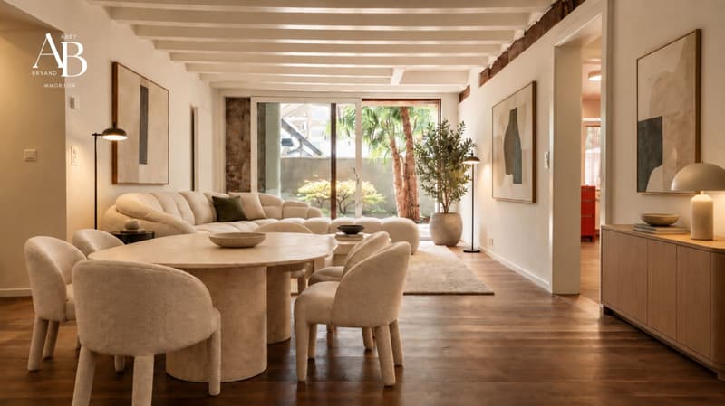Les 2 érables : Authentique Appartement rénové et ses terrasses, Présinge (3)