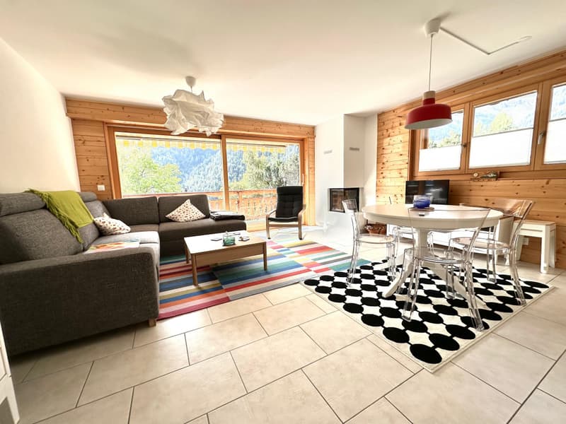 OVRONNAZ - Appartement meublé de 3.5 pièces avec vue imprenable (2)